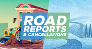 Road reports, school closures and bus cancellations