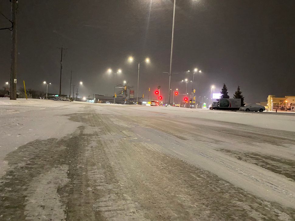 April snow and wind bring icy road conditions - SteinbachOnline.com ...