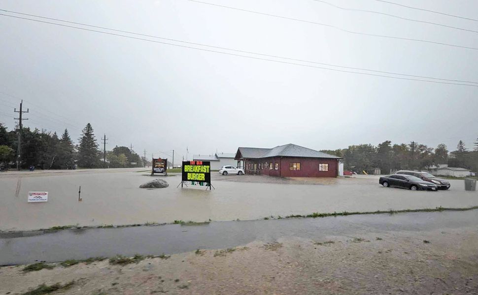 Intersection of PR 216 and College Ave, Kleefeld on Tuesday morning