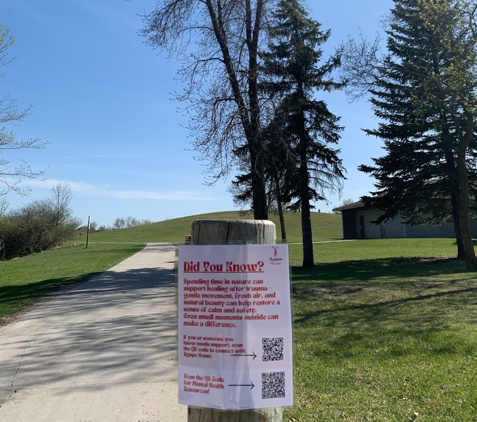 Posters around AD Penner Park