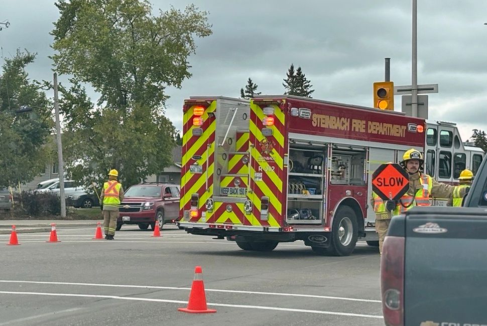 Steinbach Fire Department attended the scene and directed traffic.