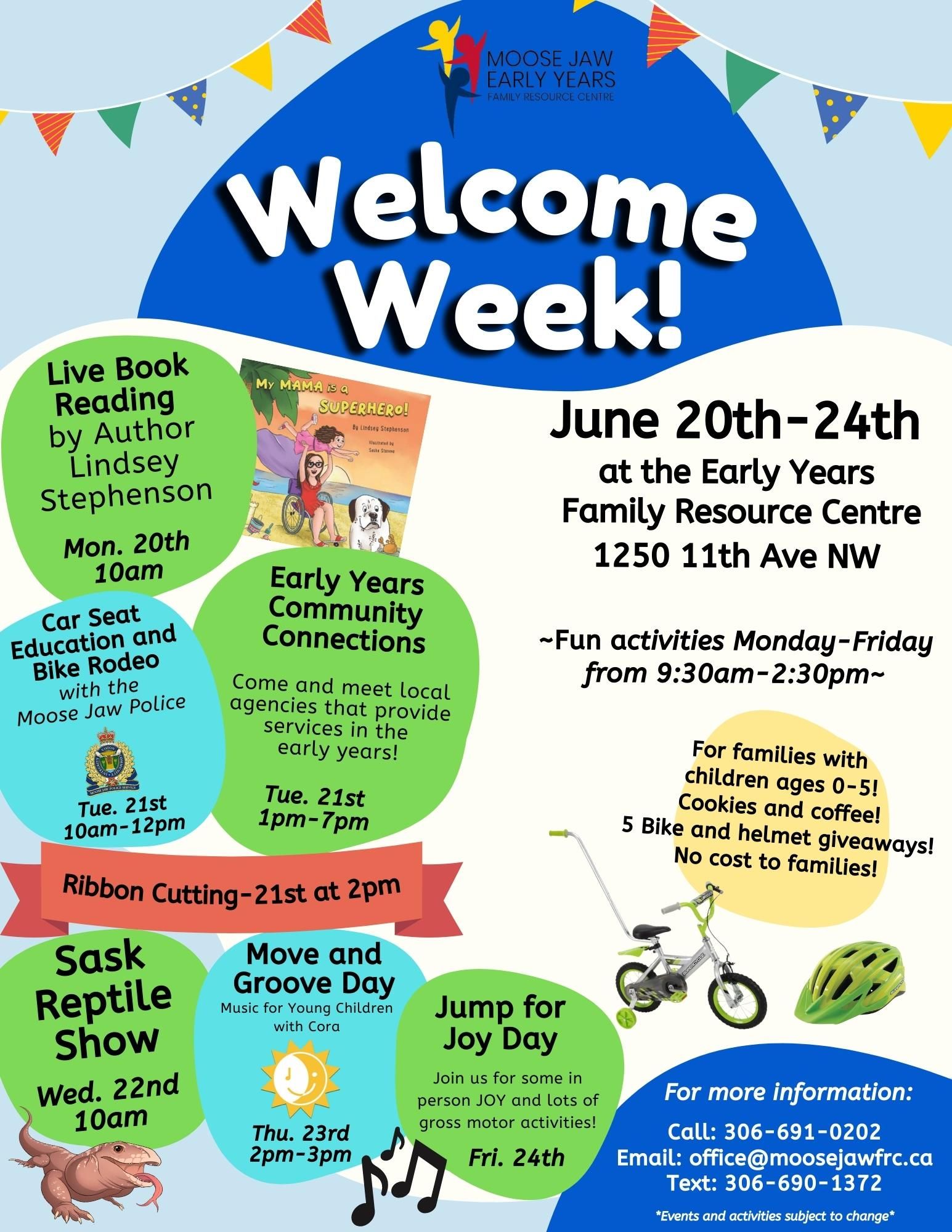 Early Years Family Resource Centre Welcome Week starts today ...