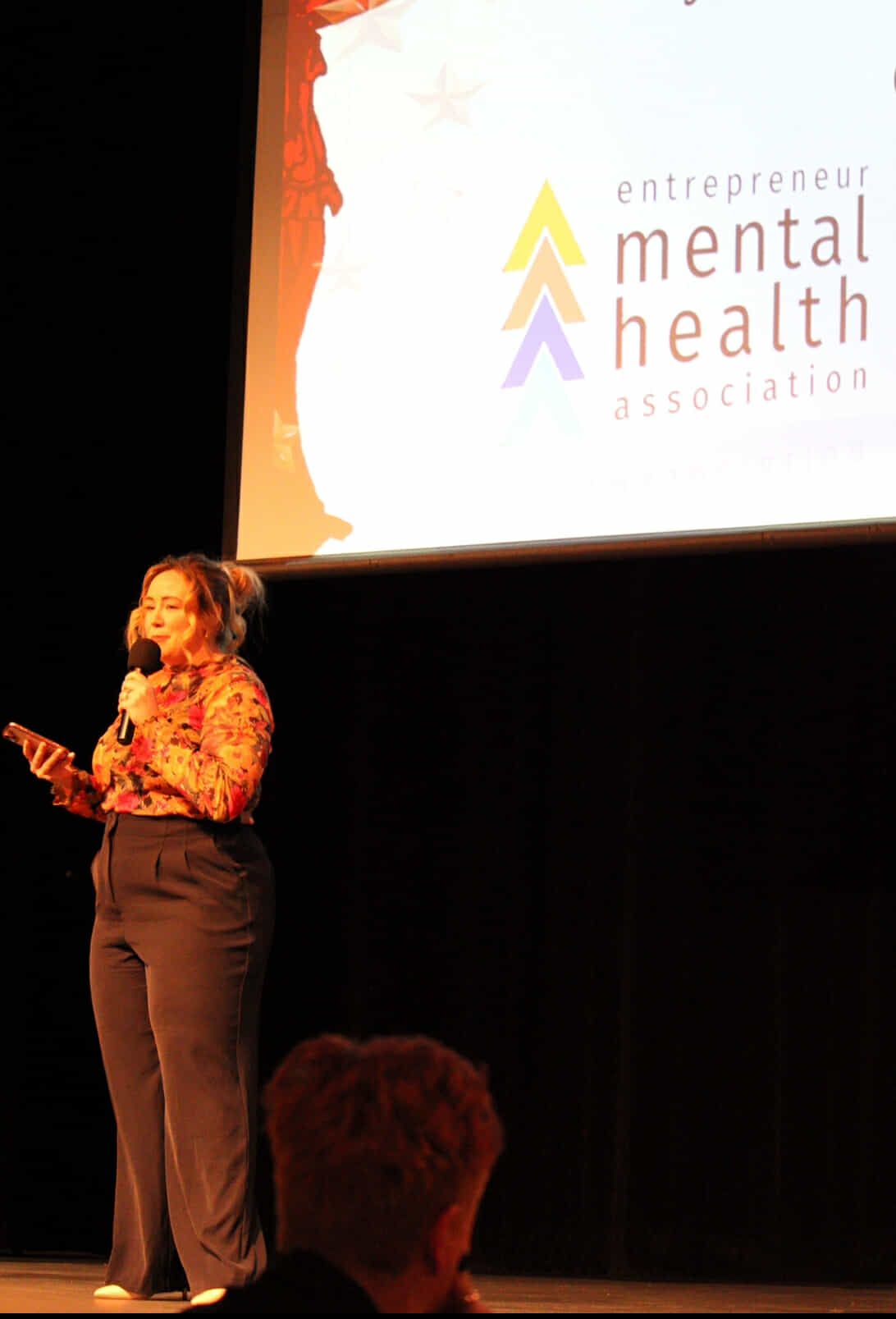 Kennedy Hardinge speaking at last year's event in Portage la Prairie