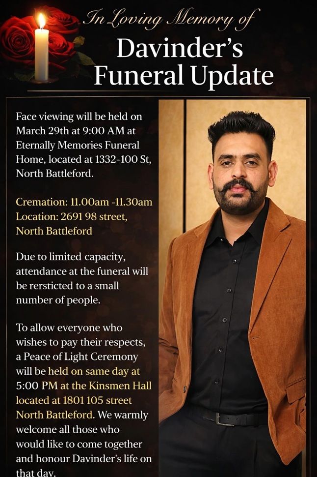 Funeral services announced for North Battleford taxi driver killed in ...