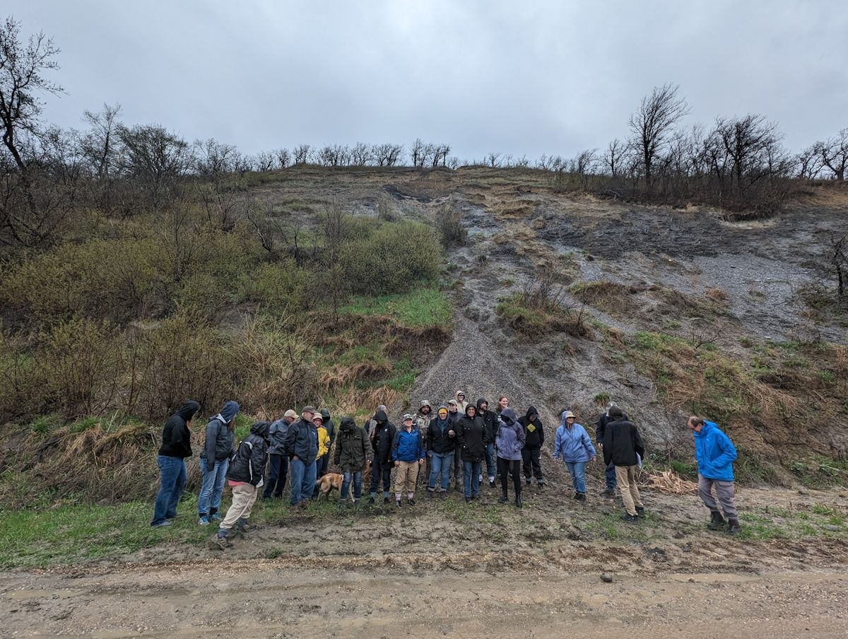 The who's who of paleontology from across the world gather in Morden ...