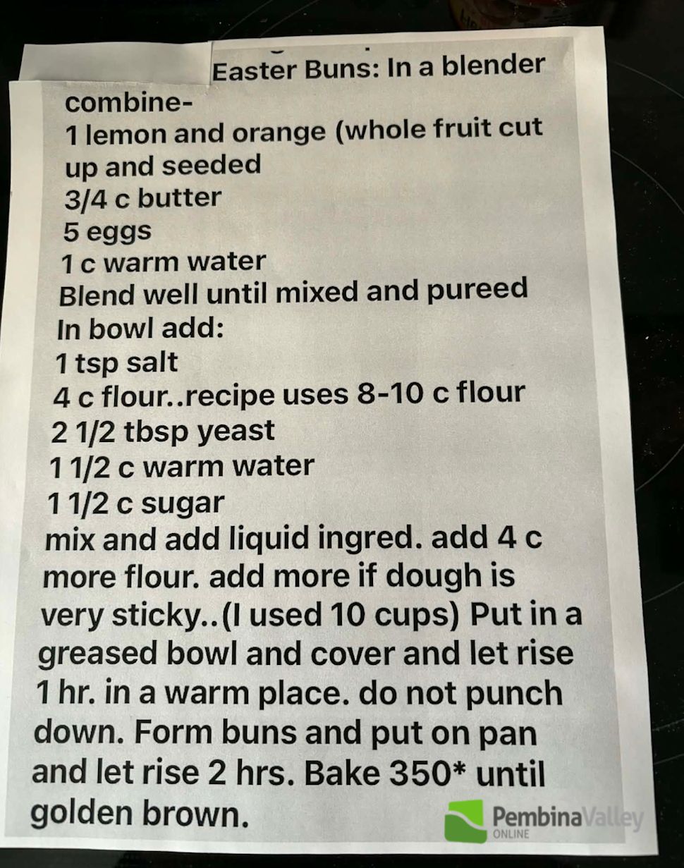 submitted: Hilda's recipe