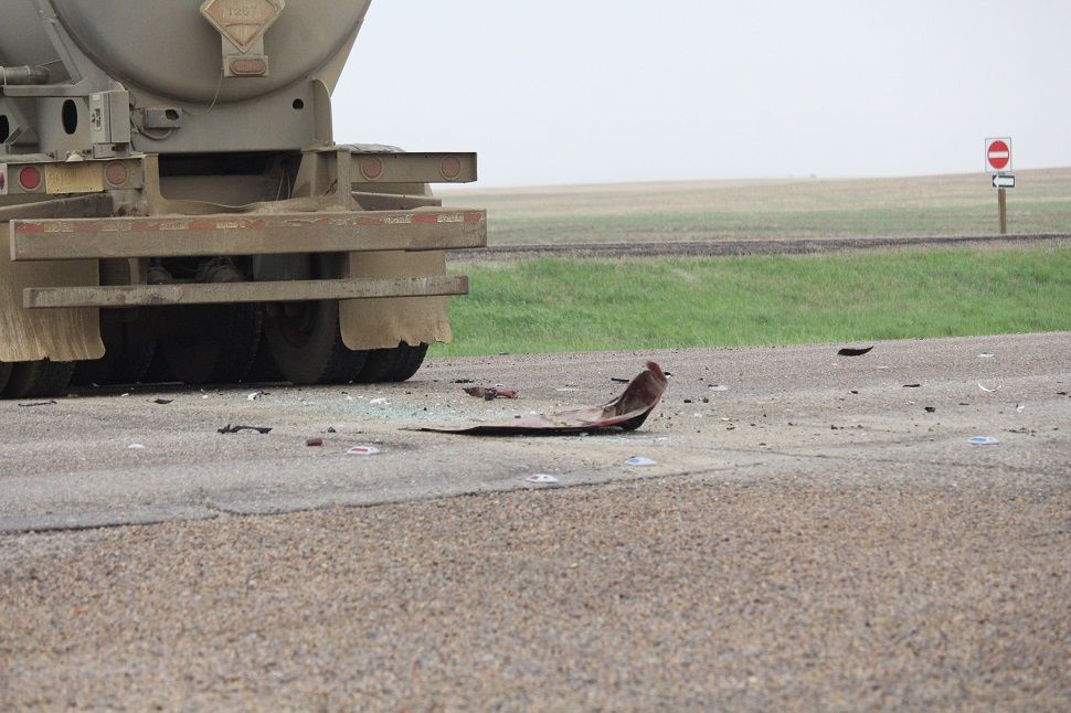 Three injured in severe collision on Trans-Canada Highway ...
