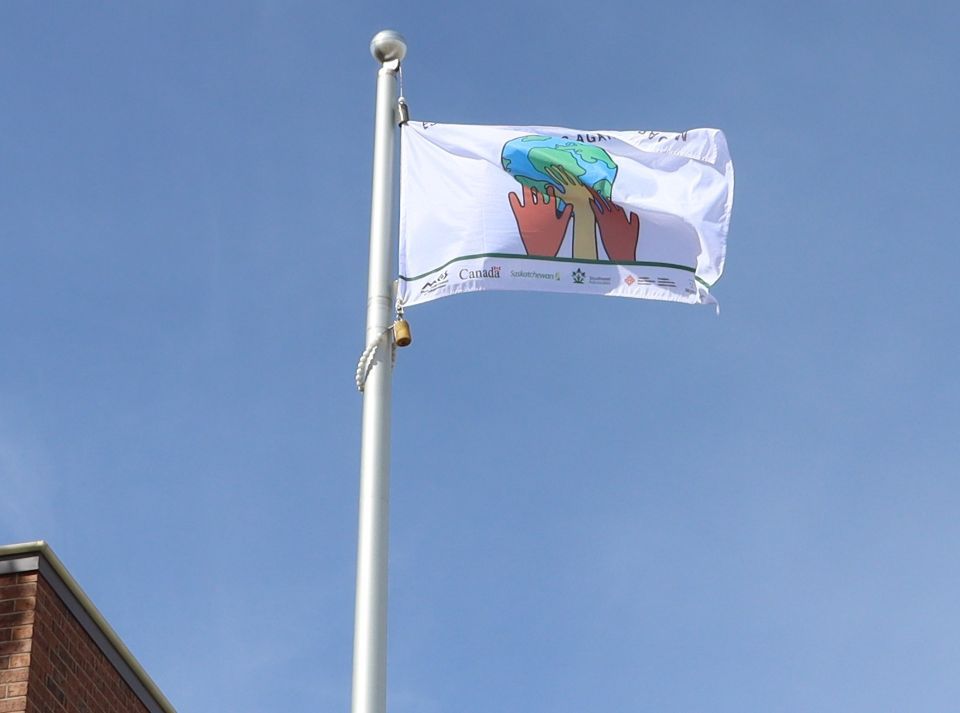 Youth Anti‑Racism flag raised at Estevan City Hall