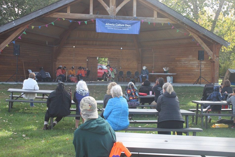 Performers at Strathmore's Alberta Culture Days celebration.