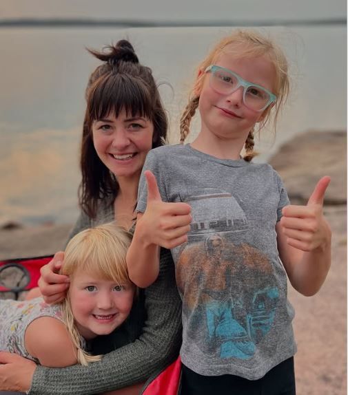Laurel, Nova, and Zalia Epp during a wilderness adventure. (Paul Epp/Instagram)