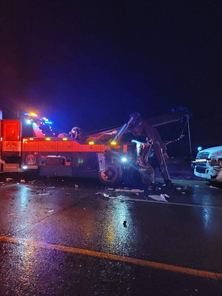 Tow Truck struck on Trans Canada Highway west of Swift Current ...
