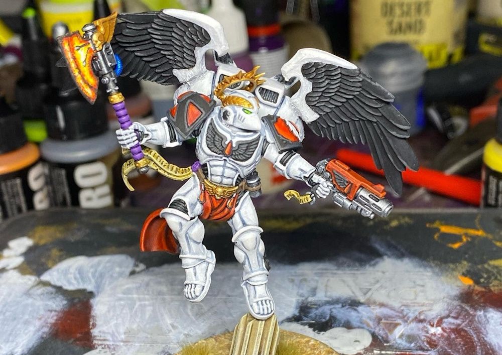 A fully painted figure by Cody Miller.