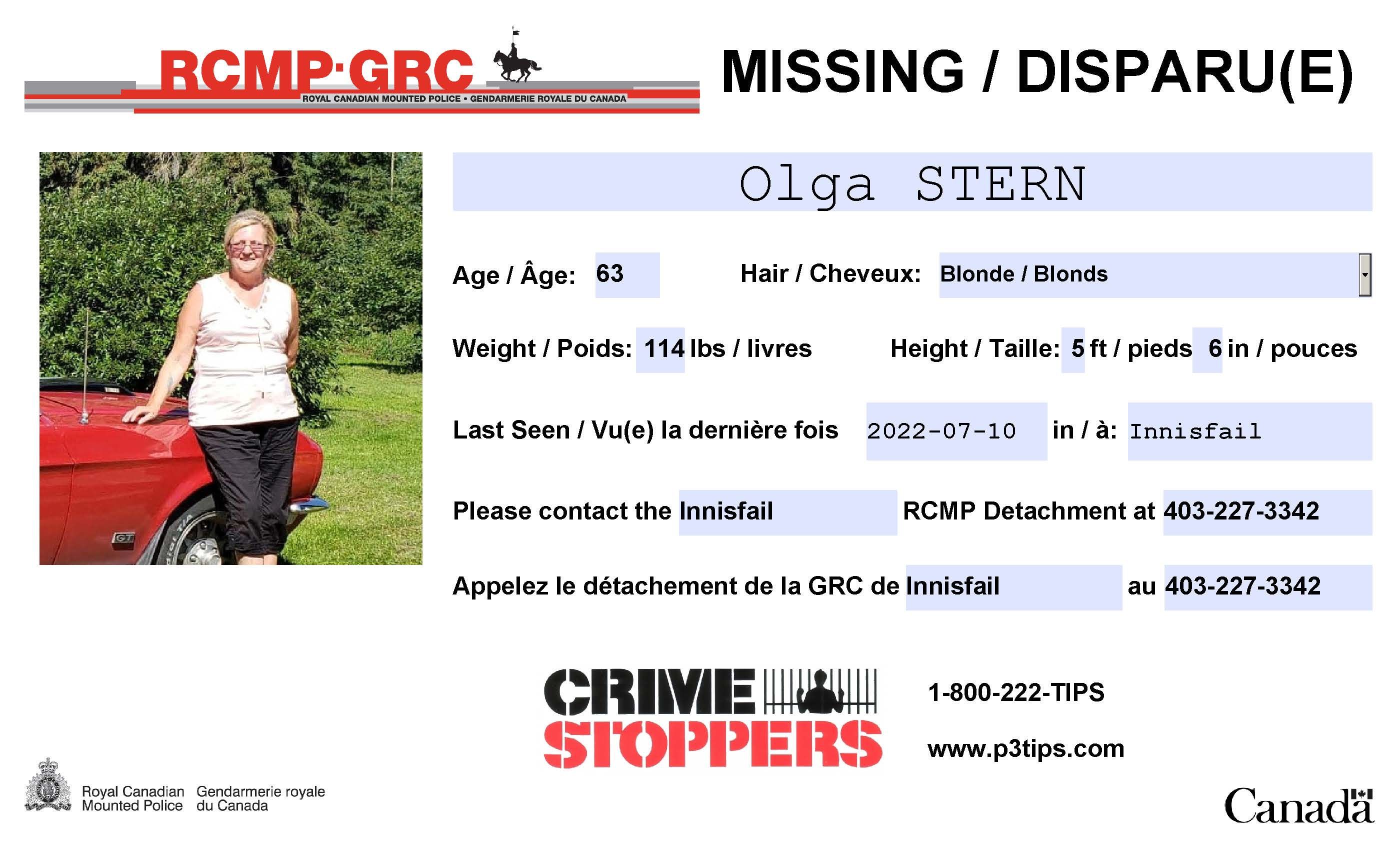 UPDATE: LOCATED (RCMP asking for help locating woman missing since July ...