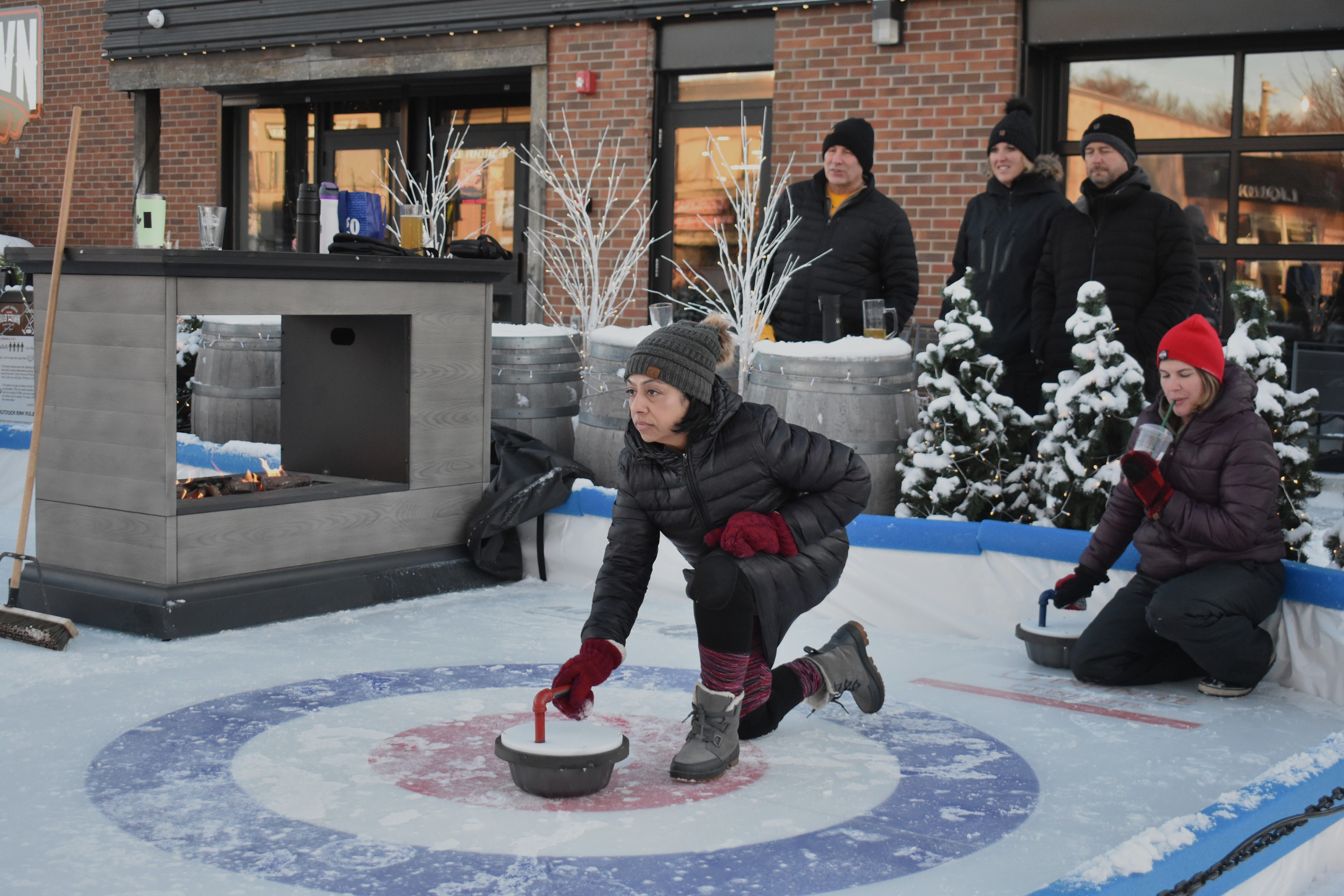 Hub Town Brewing opens their outdoor curling rink for 2026 ...