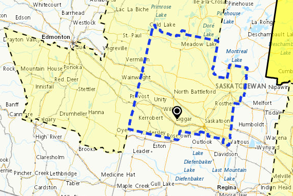 Tracking today’s severe weather across west central Saskatchewan ...