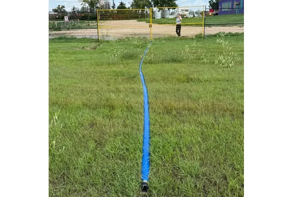 A shot of one of the alledged sewage drain lines. 