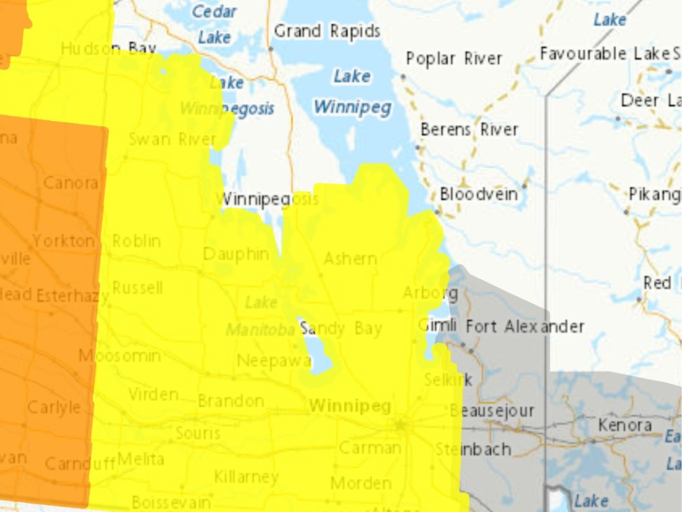 Snowfall warning issued for southern Manitoba, up to 30 cm expected ...