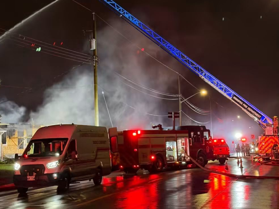 Major fire destroys new build in St. Boniface - WinnipegToday.com ...