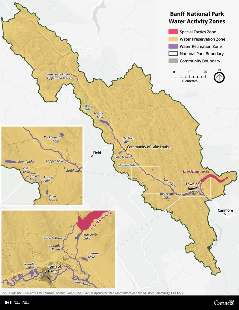 Banff water activity rules now in effect as paddling restrictions ...