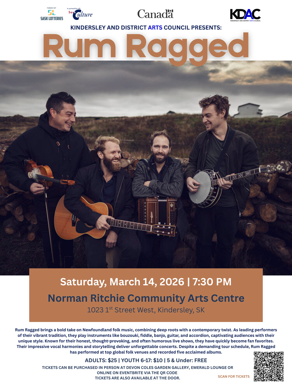 Newfoundland folk band Rum Ragged set to perform in Kindersley ...