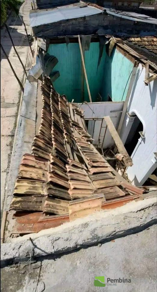 Damage from the earthquake