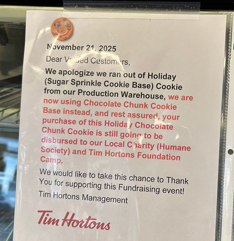 Still time to support the WHS with Chocolate Chunk Smile Cookies ...