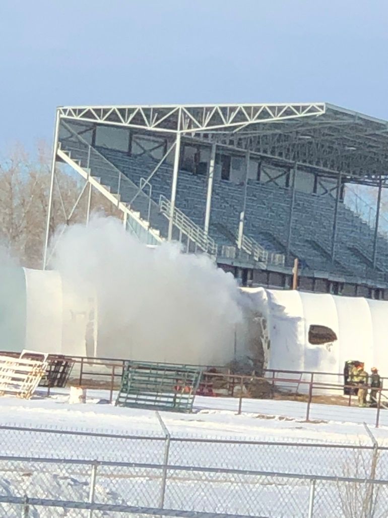 Structure fire at Ag grounds - StrathmoreNow.com - Local news, Weather ...