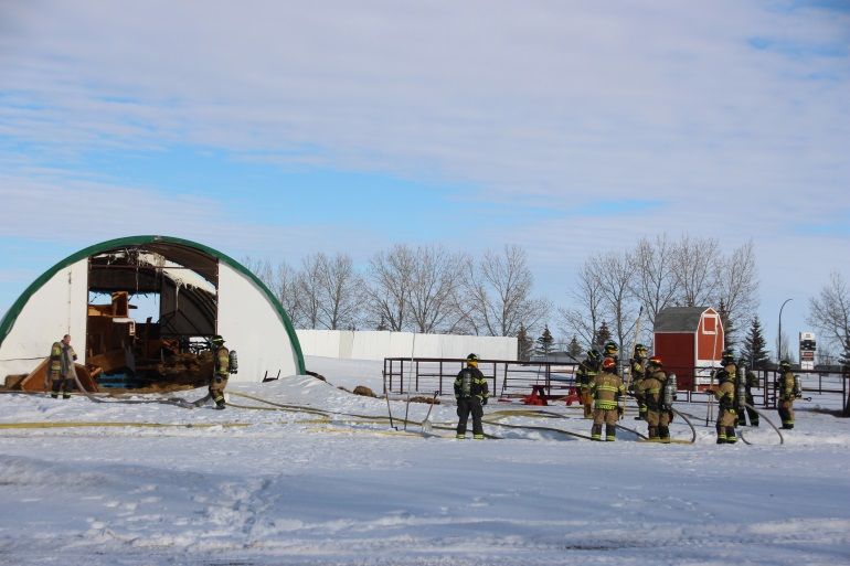 Structure fire at Ag grounds - StrathmoreNow.com - Local news, Weather ...