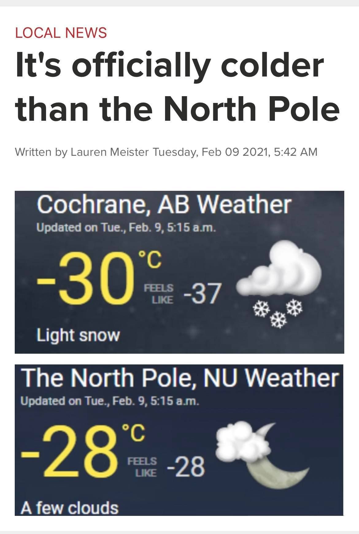 10 Day Weather Forecast North Pole NOAA 6 10 Day Outlook: Not Looking