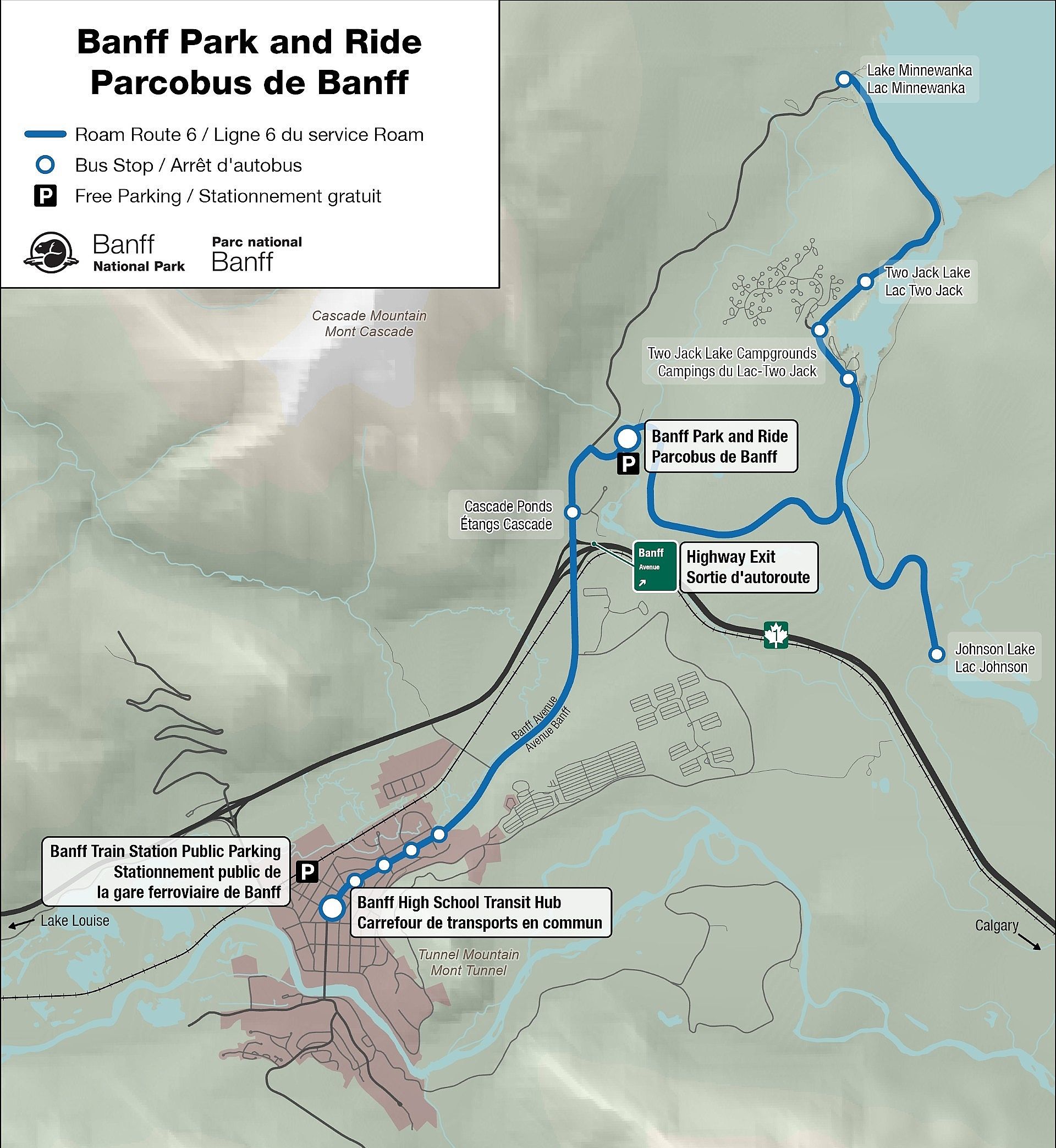 Banff tourism map | Benkens.blog