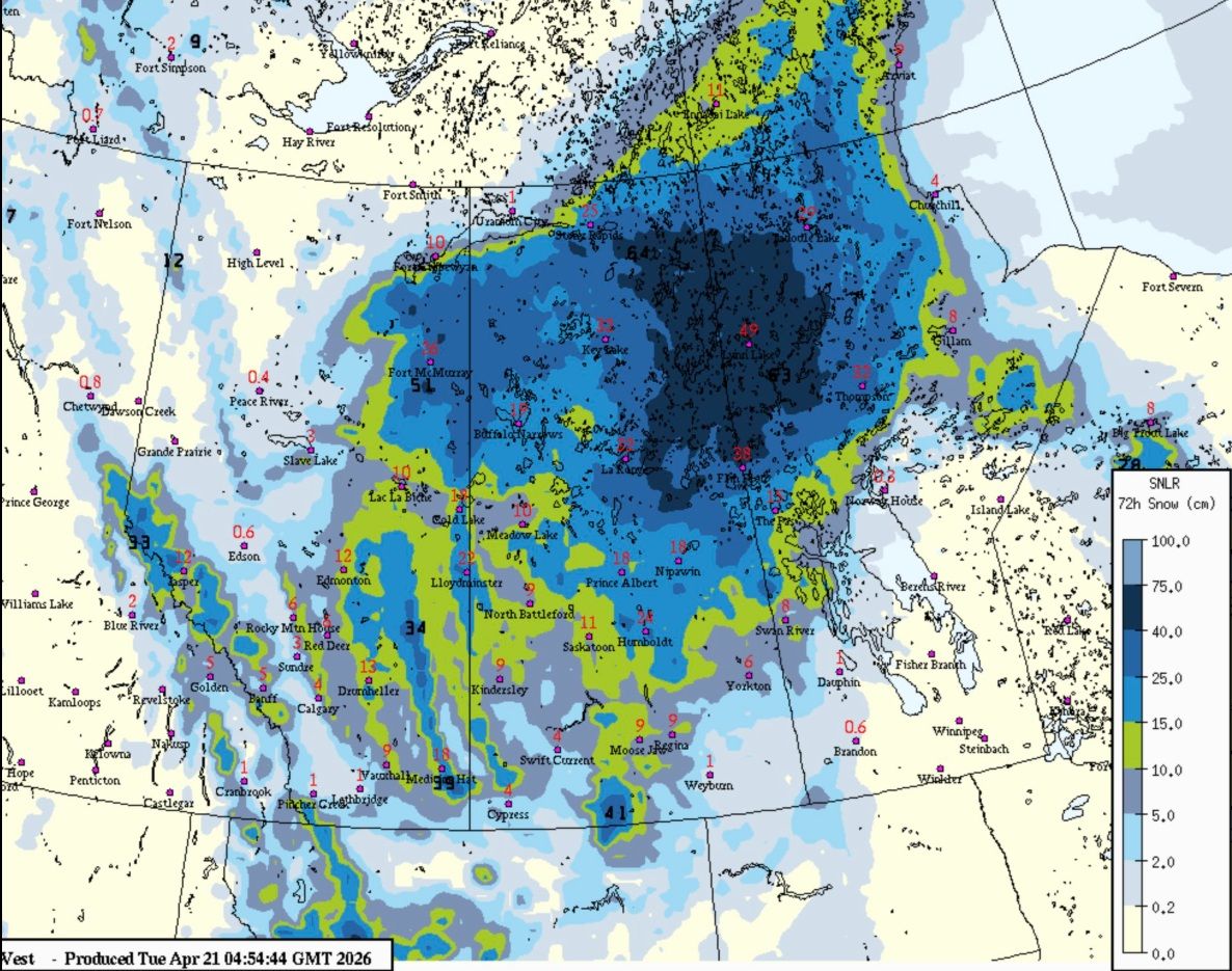 Saskatchewan Map Weather Patterns Another spring storm looms over Saskatchewan, special weather statement ...