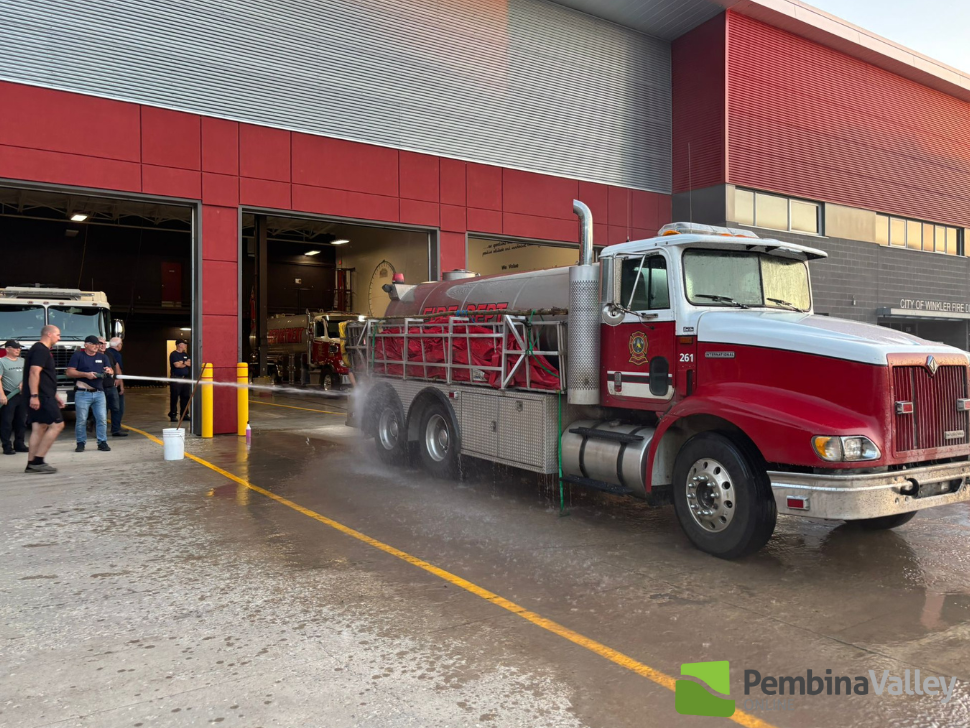 One of the many fire trucks you can see tomorrow